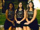 Senior Queen and attendants (left to right) Shanice Isls Vaugh, Kymber Elyse Martins, andTiffany Elizabeth Herrera.